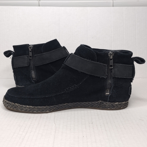 UGG Sloane Women's Buckle Suede Side Zip Winter Ankle Booties Size 8 - Picture 7 of 14